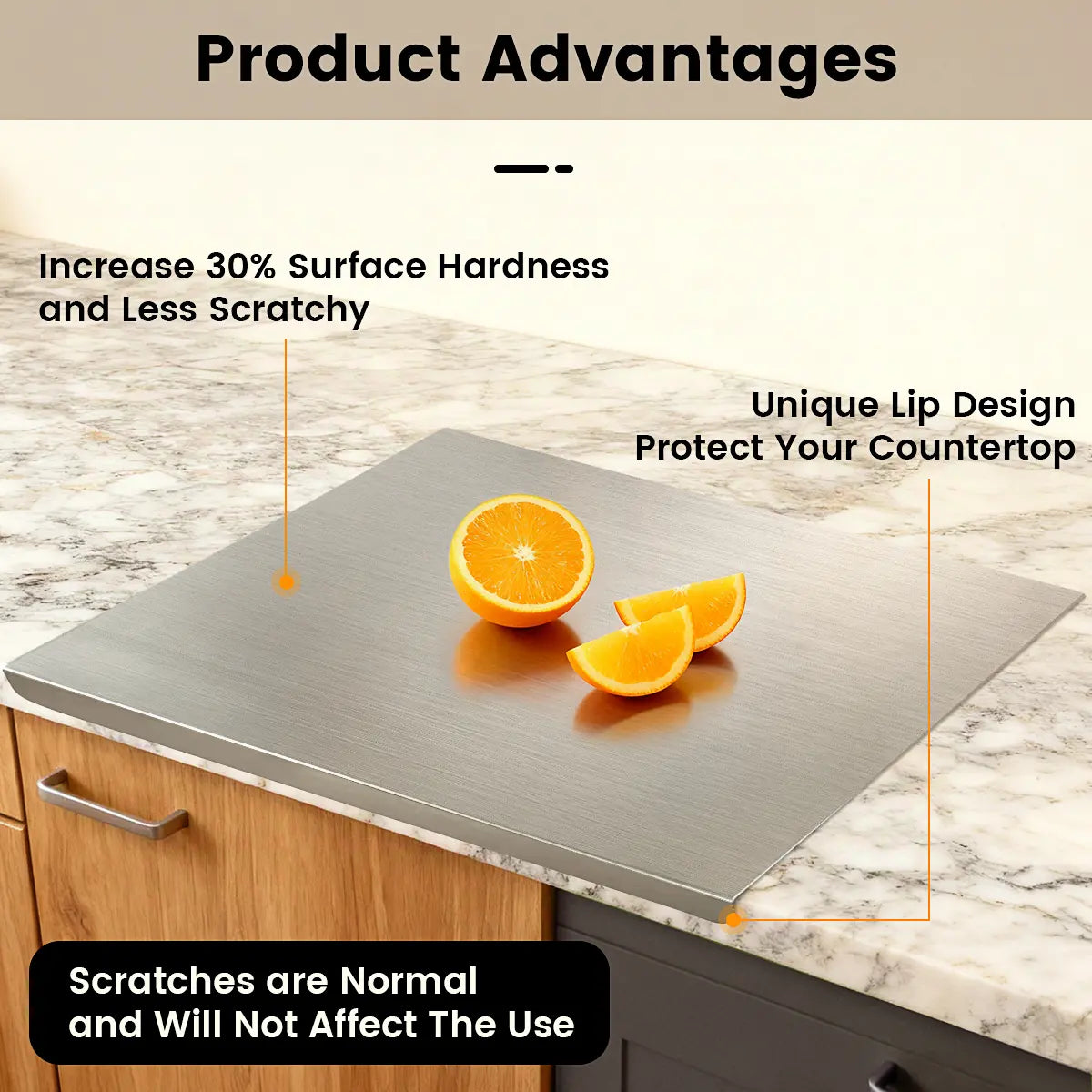 Stainless Steel Chopping Board, Non-Slip Kitchen Chopping Board, Kitchen Cutting Board, Kitchen Accessories, Household Kitchen Gadgets #4Th of July Accessories,Home Essentials