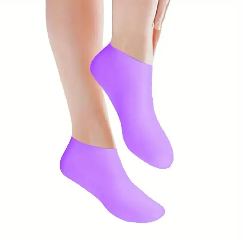 1Pair Silicone Gel Soft Moisturizing Socks, 1 Pair Reusable Hydrating Waterproof Foot Protector, Moisturizing Foot Care Product for Dry Cracked Feet, Hydrate, Smooth, Moisturizing Foot Mask