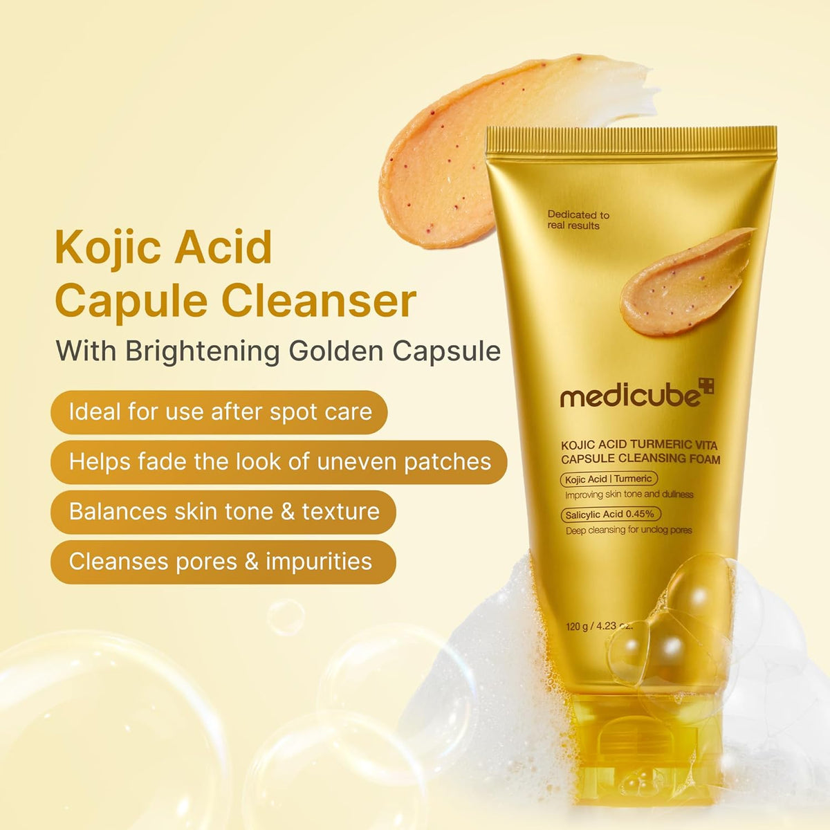 Capsule Foam Cleanser Trio: Zero Pore, Kojic Acid Turmeric, PDRN Capsule Foam Cleanser | Korean Facial Cleansing Set for Pore Care, Uneven Skin Tone & Hydrating Daily Cleansing