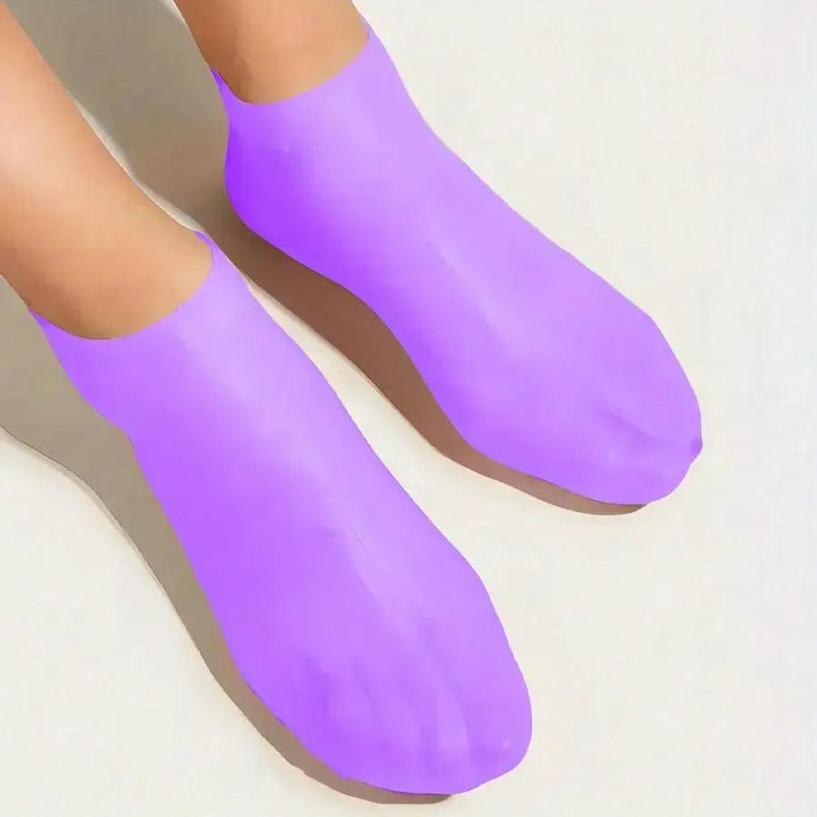 1Pair Silicone Gel Soft Moisturizing Socks, 1 Pair Reusable Hydrating Waterproof Foot Protector, Moisturizing Foot Care Product for Dry Cracked Feet, Hydrate, Smooth, Moisturizing Foot Mask