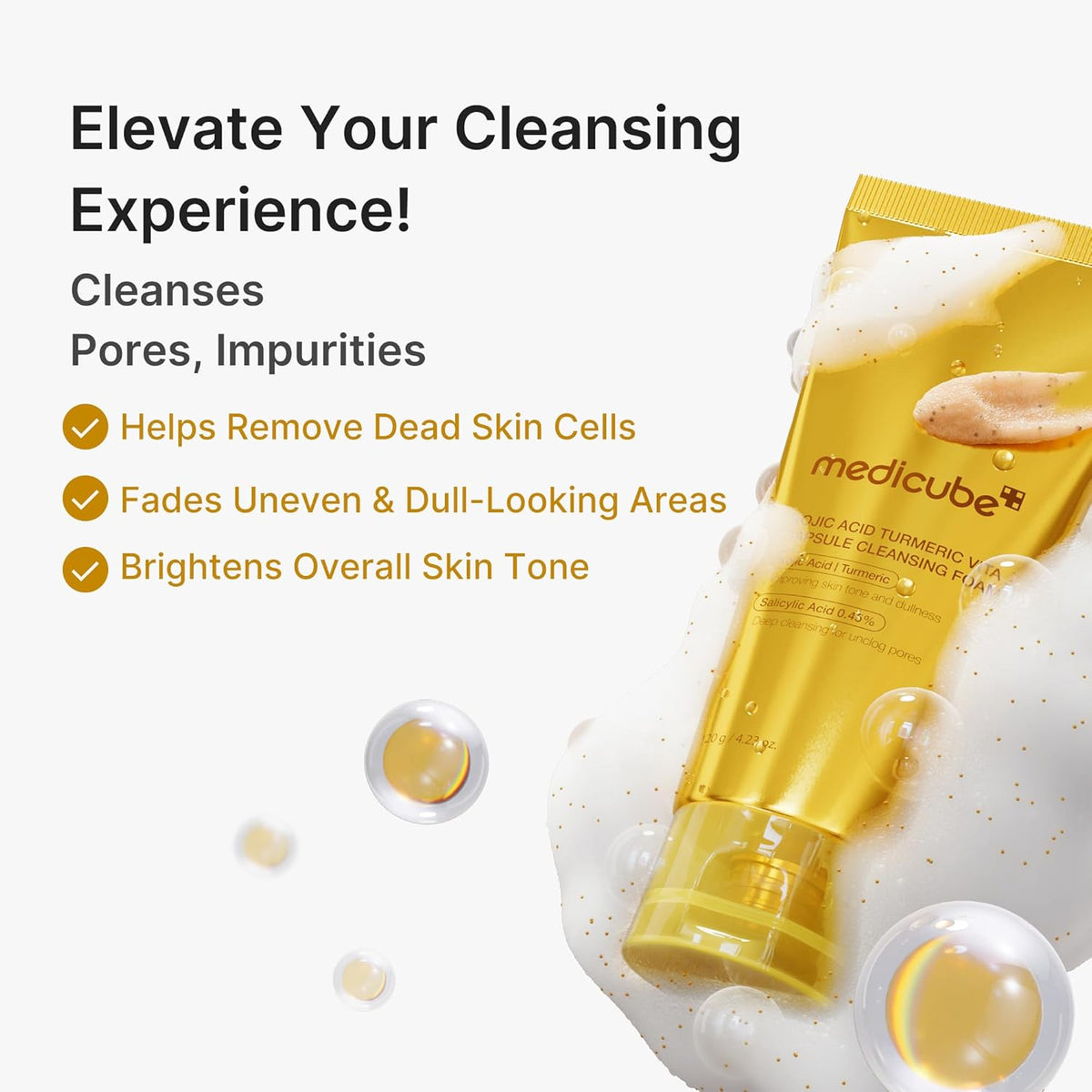 Capsule Foam Cleanser Trio: Zero Pore, Kojic Acid Turmeric, PDRN Capsule Foam Cleanser | Korean Facial Cleansing Set for Pore Care, Uneven Skin Tone & Hydrating Daily Cleansing