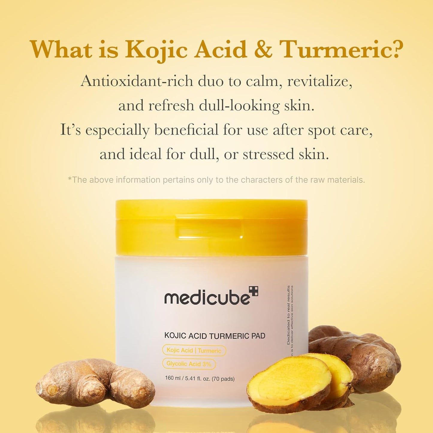 Kojic Acid Renew & Smooth Duo - Kojic Acid Serum and Toner Pad | Kojic Acid Turmeric Clarifying Toner Pad and Capsule Serum for Brightening and Balancing Skin Tone and Texture